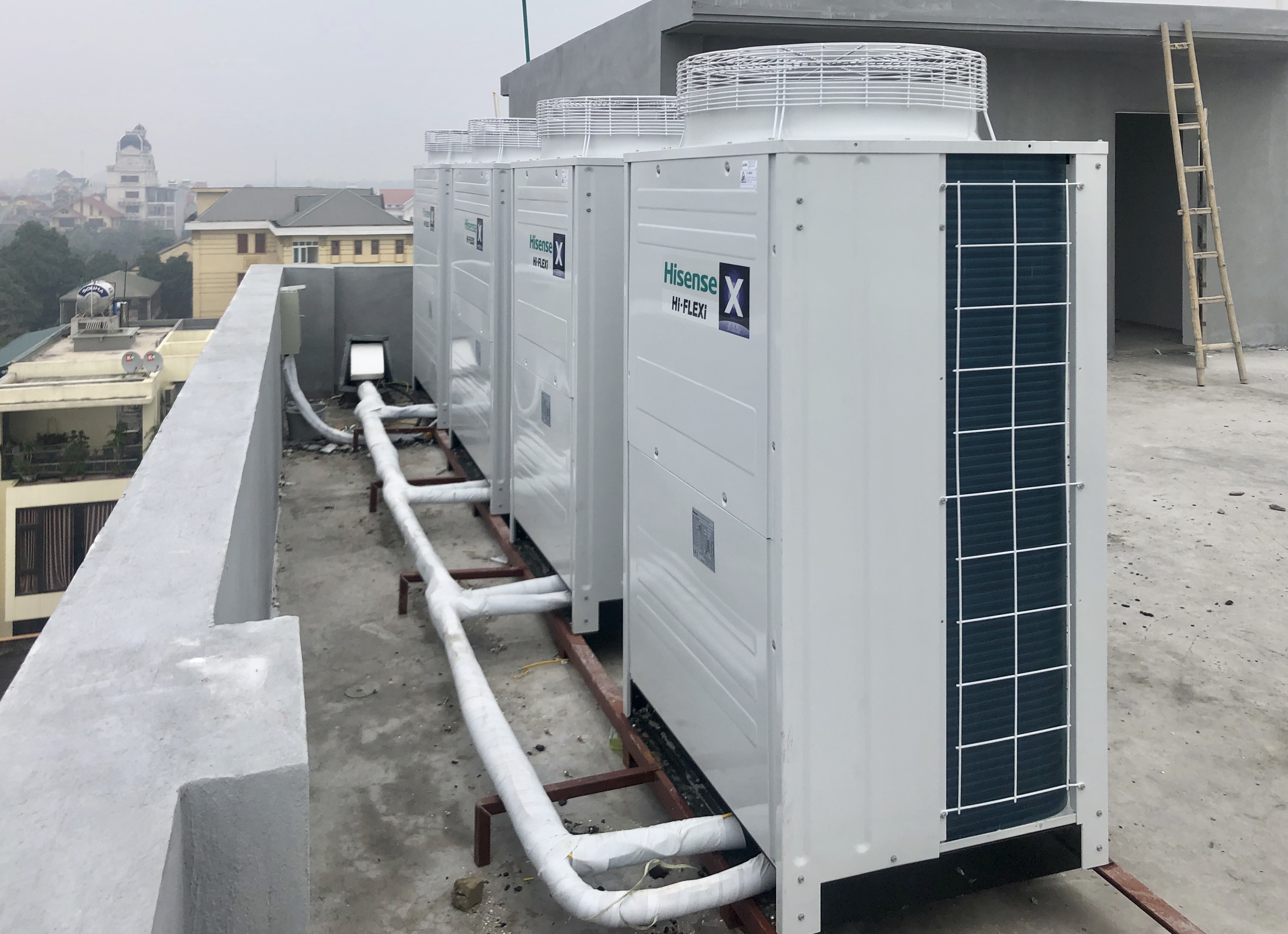 LẮP ĐẶT ĐIỀU HÒA TRUNG TÂM: BỆNH VIỆN THANH HÀ